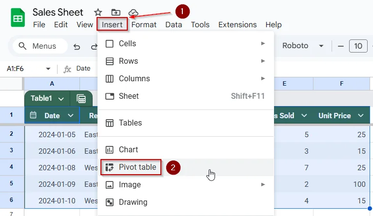 Build a Basic Pivot Table to Summarize Sales Data