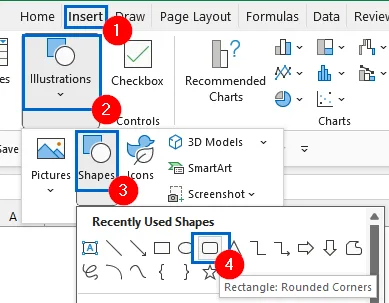 Manually Add Shapes and Arrows to Create Hierarchy