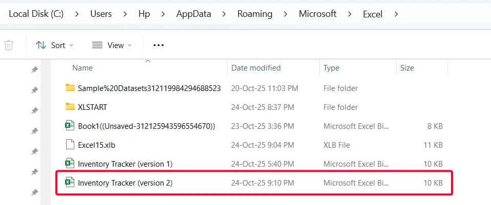 Access the AutoRecover File Location Directly in File Explorer