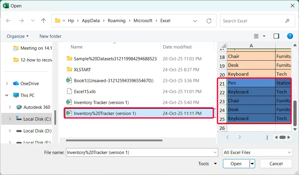 Recover Overwritten Excel File After Crash