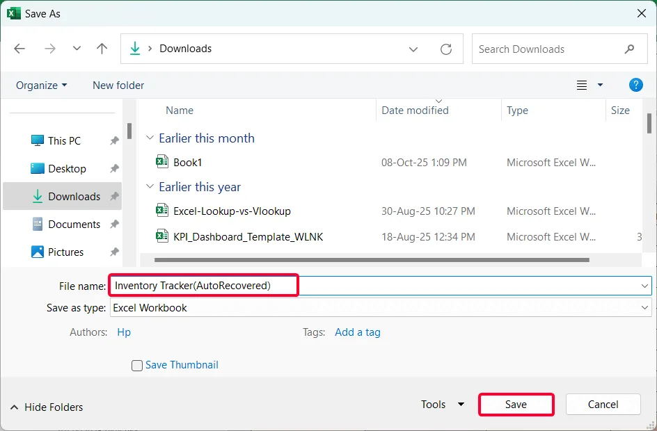 Use the Document Recovery Pane