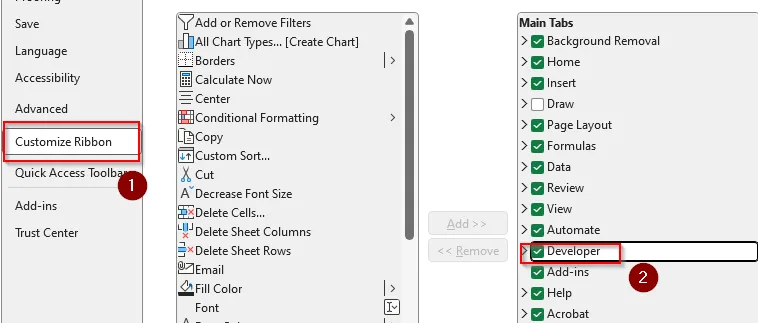 Applying a VBA Macro