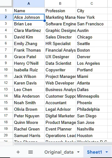 Hide Columns Using Filter Function in Google Sheets from Certain Users-4