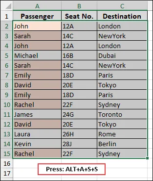 Applying Conditional Formatting