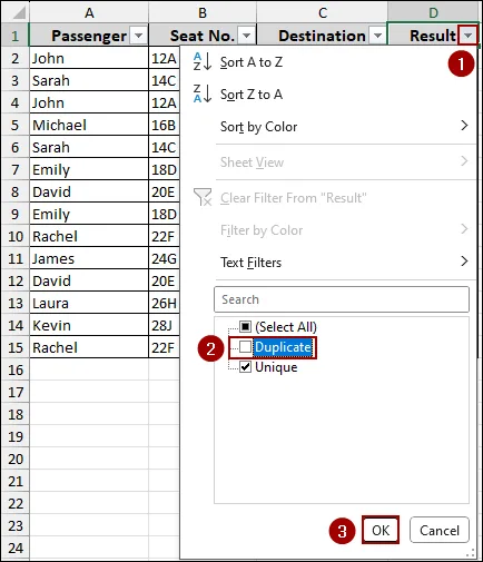 Combination of IF and COUNTIF Functions