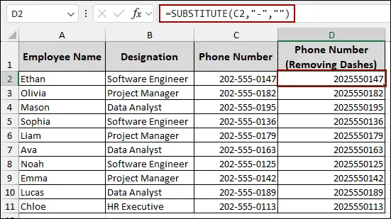 Removing Multiple Dashes