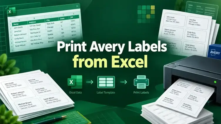 How to Print Avery Labels from Excel (2 Simple Ways)