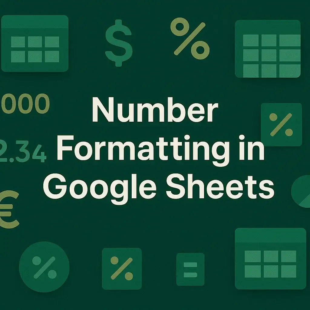 Number Format in Google Sheets: All Types with Examples
