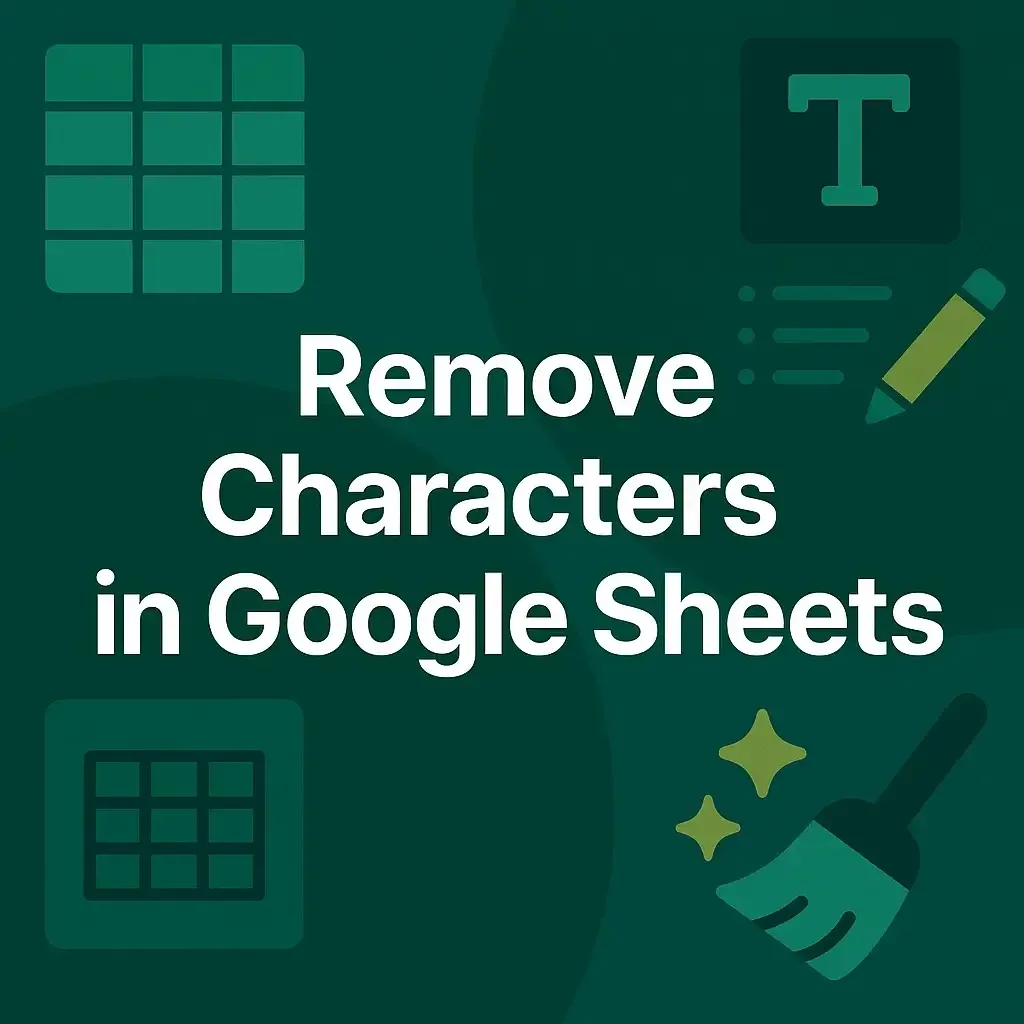 How to Remove Characters in Google Sheets