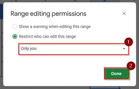 clicking only you option