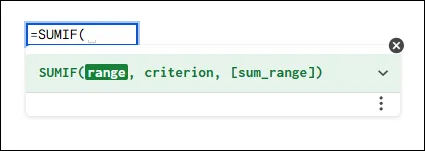 How to Use SUMIF Function in Google Sheets