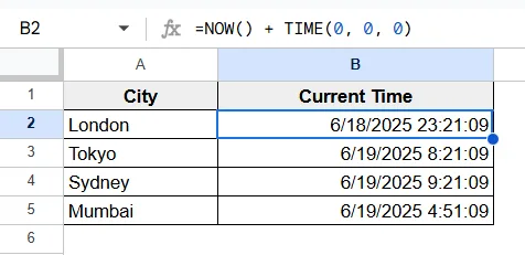 dataset for how to refresh formula automatically