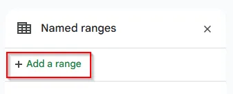 clicking add a range option