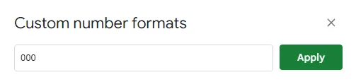 Examples of All Number Formats in Google Sheets