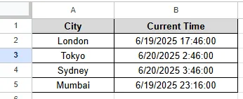 dataset for refreshing google sheets using a button
