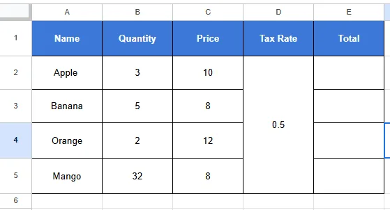 Dataset for copy a formula without changing cell reference