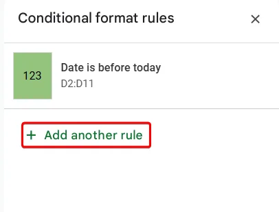 Google Sheets Conditional Formatting on Dates