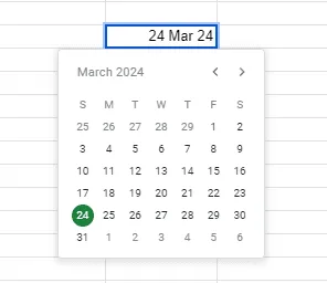 Examples of All Number Formats in Google Sheets